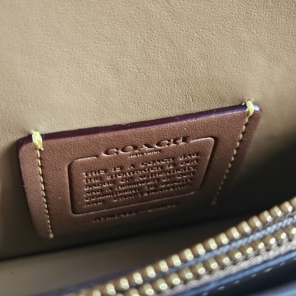Coach Tabby 20 Shoulder Bag in Tan Brown - Picture 8 of 14